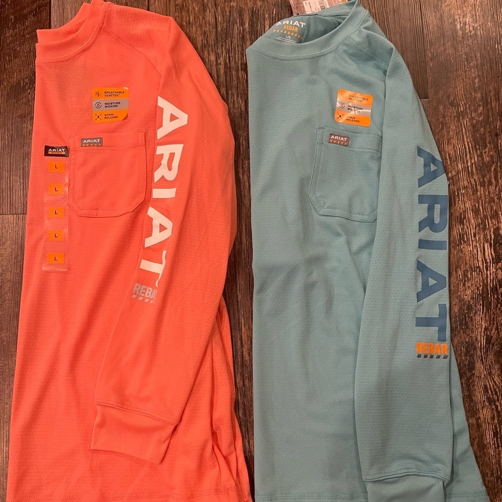 Ariat NWT rebar heat fighter long sleeve tee